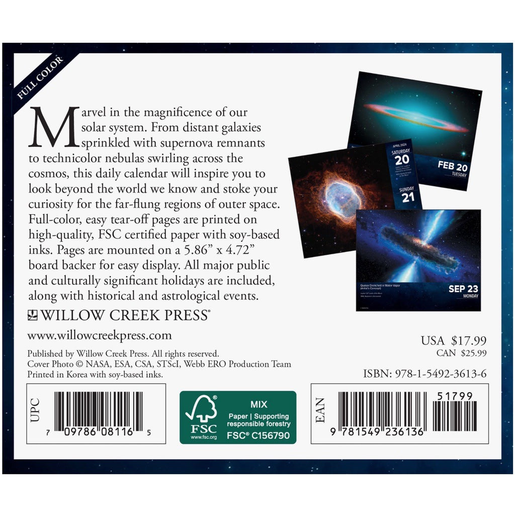 Astronomy 2024 Box Calendar Space Desk Calendar The Interstellar Seller