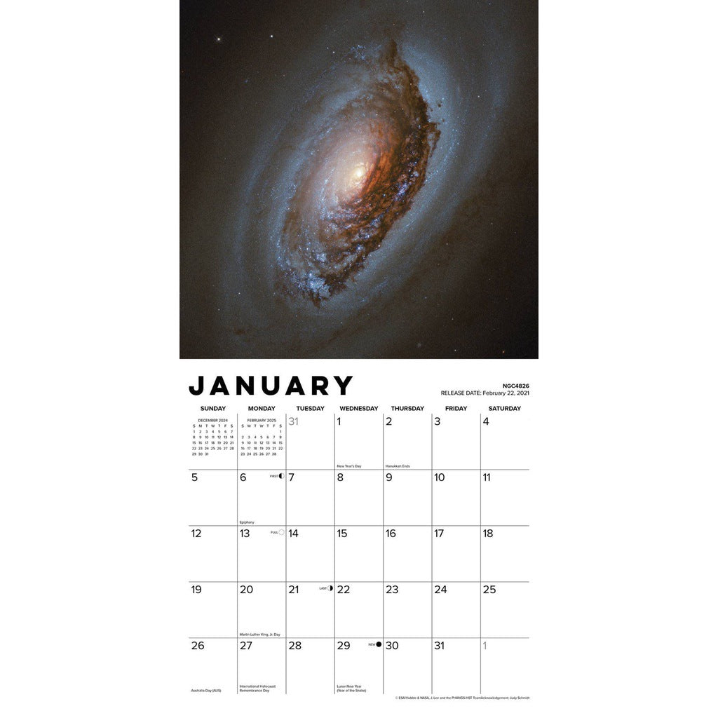 Space Travel 2025 12 X 12 Wall Calendar, Wall
