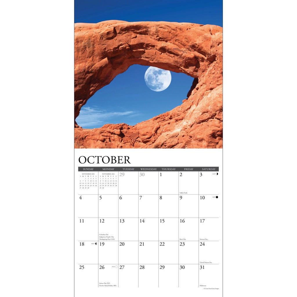2026TYPE-MOONカレンダー Amazon.com: 2026 Calendar – Phases of the Night Sky 28x36