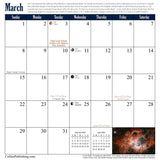 Page of James Webb Space Telescope 2026 Astronomy Space Wall Calendar JWST space gift by Grant Collier
