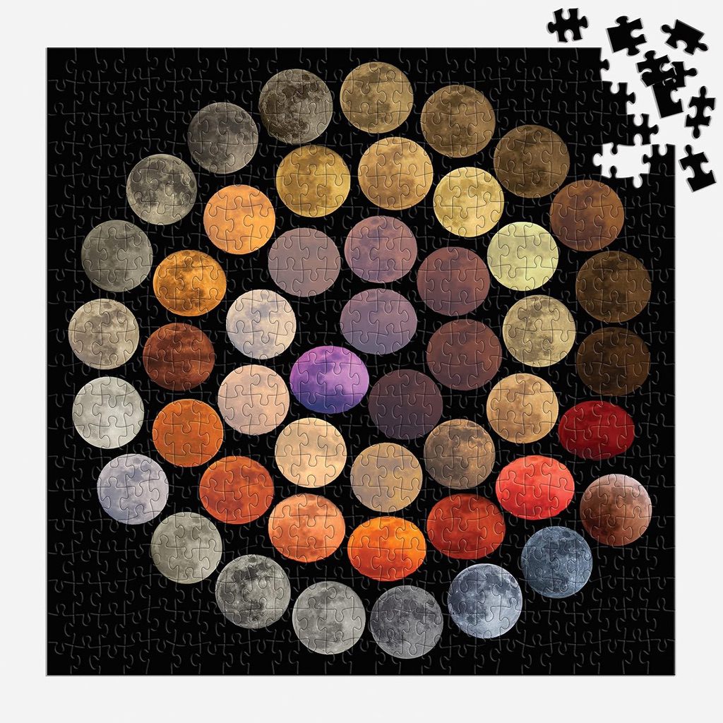 Colors of the Moon 500 pc. Puzzle - Space, Moon, Astronomy Puzzle