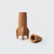 Rocket ship shaped desk organizer pen holder made of cork - office space themed gift