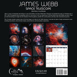 Back of James Webb Space Telescope 2026 Astronomy Space Wall Calendar JWST space gift by Grant Collier