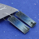 Meteor shower space jewelry night sky earrings