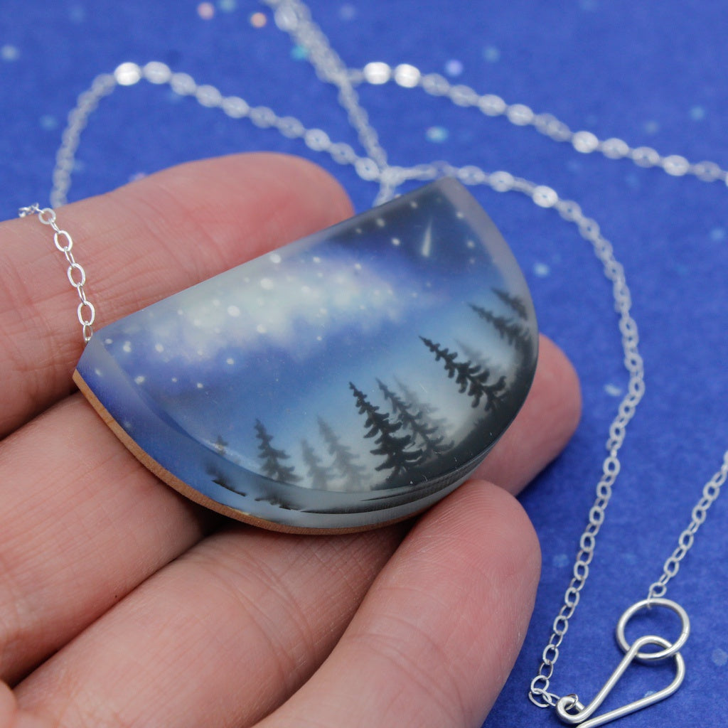 Glow In The Dark Galaxy Necklace