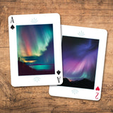 Northern Lights Playing Cards with photography by Aurora Hunter Todd Salat - Aurora Borealis Space Cards Gift