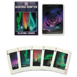 Northern Lights Playing Cards with photography by Aurora Hunter Todd Salat - Aurora Borealis Space Cards Gift