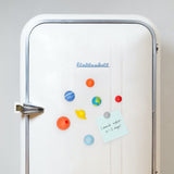 A set of 8 planet solar system refrigerator magnets! Fun space themed gift for kids or adults.