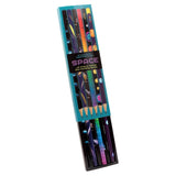 Set of space-themed pencils with colorful illustrations of the solar system. moon phases, comets and more! A great space gift!