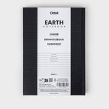 Back of Earth Notebook - Hardcover A5 - Black & Gold - Space, Earth Gift
