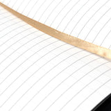 Inside pages of Earth Notebook - Hardcover A5 - Black & Gold - Space, Earth Gift