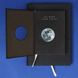 Moon & Earth Notebooks - Hardcover A6/A5 - Black & Gold - Space, Moon, Earth Gift