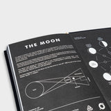 Inside cover of Moon Notebook - Hardcover A6 - Black & Gold - Space, Moon Gift
