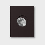 Moon Notebook - Hardcover A6 - Black & Gold - Space, Moon Gift