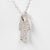 Moldavite Astronaut Necklace - Sterling Silver