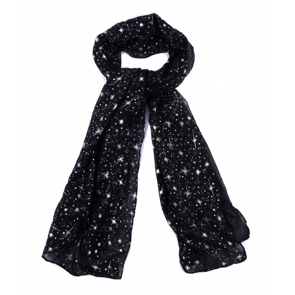 Charms & Chains Skinny Scarf Recycled Polyester (Night Sky & Maple) main image 0