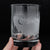 Moon, shooting stars and trees whisky tumbler DOF rocks glass