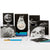 space and moon themed greeting card set