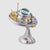 Oofo UFO space clock for your desk or table, from Pendulux. Looks like a radar dish or space ship!