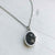 Authentic Campo del Cielo meteorite necklace, oval shaped pendant