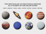 Pikkii 8 planets puzzle of solar system, with Earth, Mars, Saturn, Jupiter, etc.