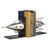 Rocket bookends by Pendulux. Aluminum and brass rocket ship bookends gift for space lovers!
