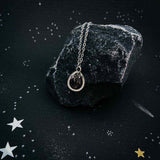 Small Chunky Teardrop Meteorite Necklace