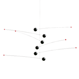Futura mobile by danish Flensted Mobiles. Looks like moons and planets in space.