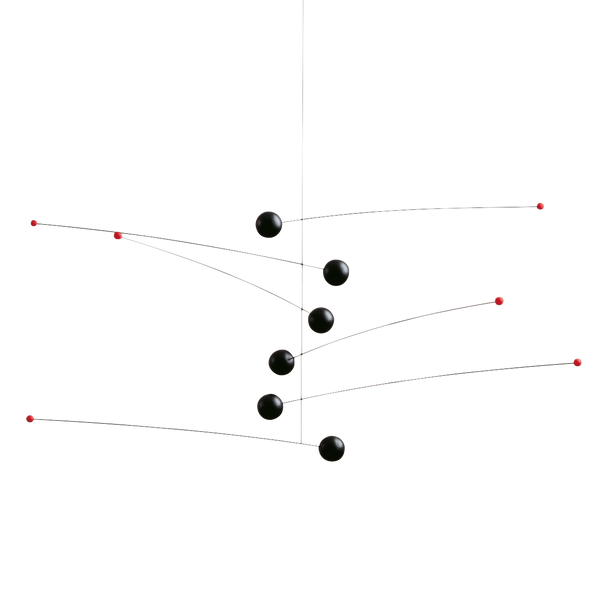 Futura mobile by danish Flensted Mobiles. Looks like moons and planets in space.
