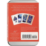 Back of Chronicle Books space cards deck with real photos of space from NASA