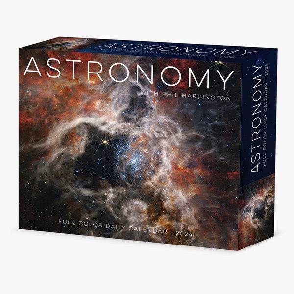Front of Astronomy 2024 Box Space Desk Calendar