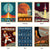 Pages of Space Travel 2026 Wall Calendar with classic illustrated retro space age posters of a rocket and planets Mars, Jupiter and more! 2026 space calendar gift.