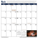 Page of James Webb Space Telescope 2026 Astronomy Space Wall Calendar JWST space gift by Grant Collier