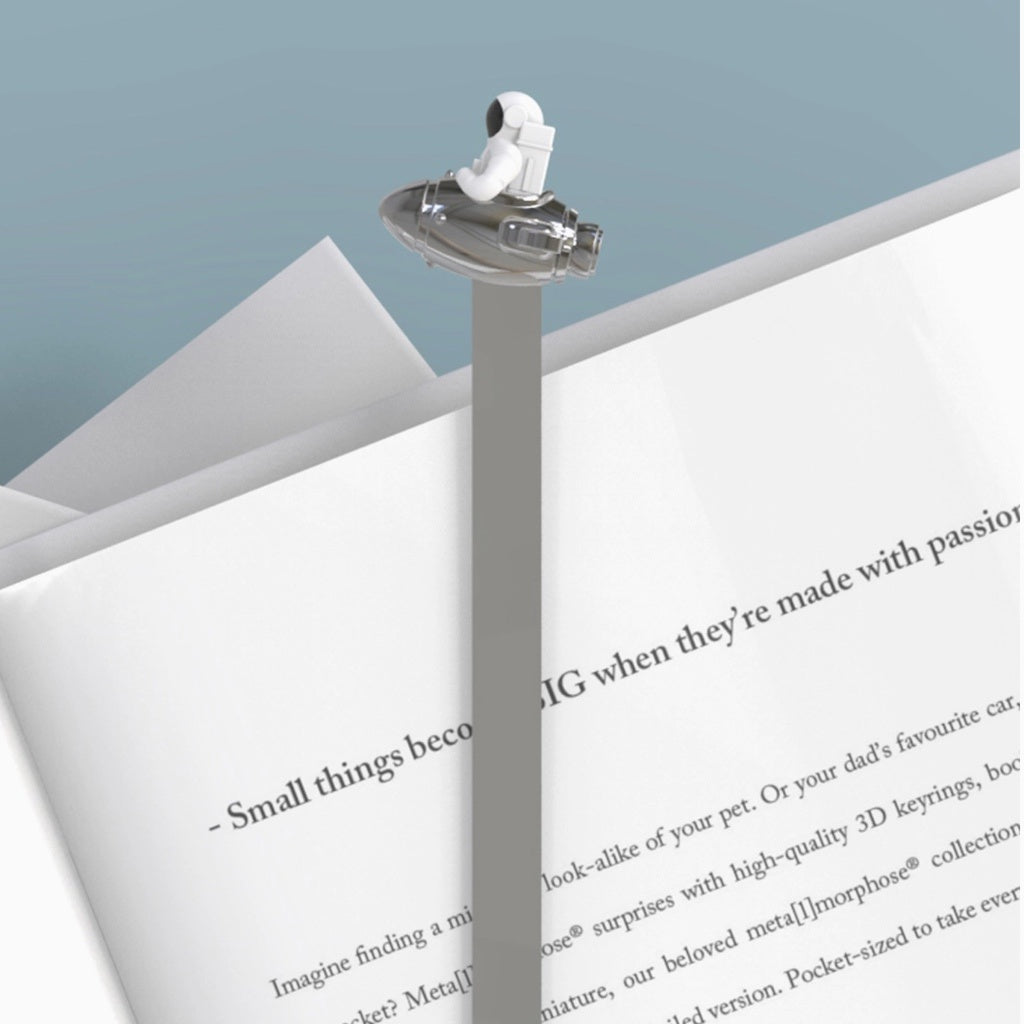 Spaceman Bookmark - Astronaut and Rocket metal bookmark space gift ...