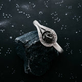 "Comet" Authentic Campo del Cielo meteorite cuff bracelet! A unique space meteorite jewelry gift.