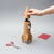 Rocket ship shaped desk organizer pen holder made of cork - office space themed gift