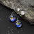 Earth and Moon Ear Jacket Earrings, the perfect space jewelry gift for space, earth and moon lovers!