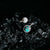 Earth and Moon bypess ring space jewelry gift with natural stones, space-themed ring.