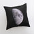 Moon side of an Earth and Moon double-sided space themed planet throw pillow!