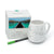 White traveler's mug with a map of the world that can be colored in. A great Earth-themed gift!