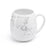 White traveler's mug with a map of the world that can be colored in. A great Earth-themed gift!