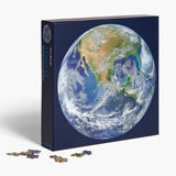 Space gift for adults - the Earth puzzle from Parkside Puzzles, formerly Four Point Puzzles! Showing the front of the box.