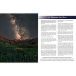 Page from Grant Collier's Guide to Night Photography in the Great Outdoors 3rd Edition, signed, space photography guidebook space gift