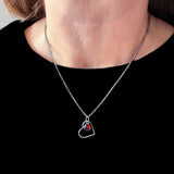 Heart of the Cosmos Sterling Silver Heart Nebula Necklace - space jewelry to show  your love