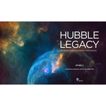 Hubble Legacy: 30 Years of Discoveries and Images, show a page from a Hubble Space Telescope space photography book