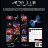 Back of James Webb Space Telescope 2027 Astronomy Space Wall Calendar JWST space gift by Grant Collier