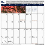 Page of James Webb Space Telescope 2027 Astronomy Space Wall Calendar JWST space gift by Grant Collier