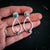 Space-themed earrings representing travel between Earth and Mars. Made with natural copper chrysocolla and red jasper stones. Space, A planet Mars jewelry gift.