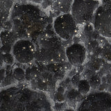 close up of Lunar Highlands Moon meteorite dust necklace, a space and moon jewelry gift