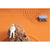 Mars zen garden space gift with relaxing astronaut, mars rover and mars rocks.